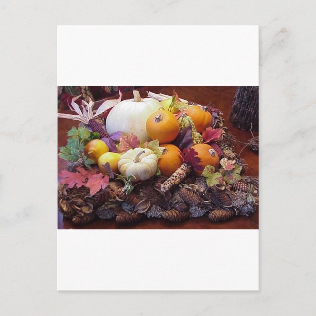 Carte Postale table d'automne (Devant)