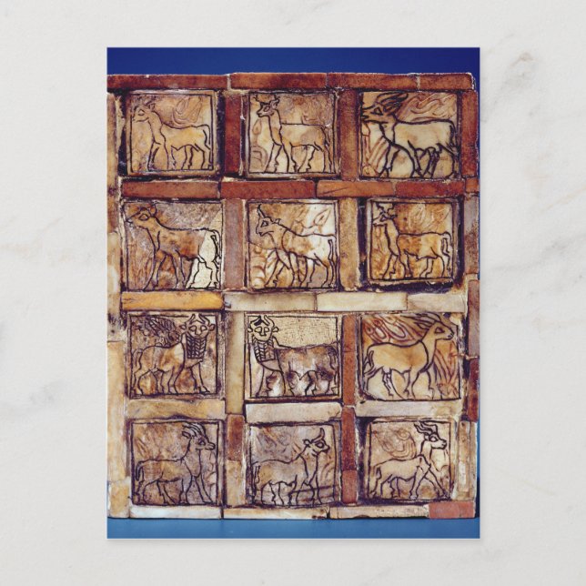 Carte Postale Table de jeu, animaux du champ et de la forêt (Devant)