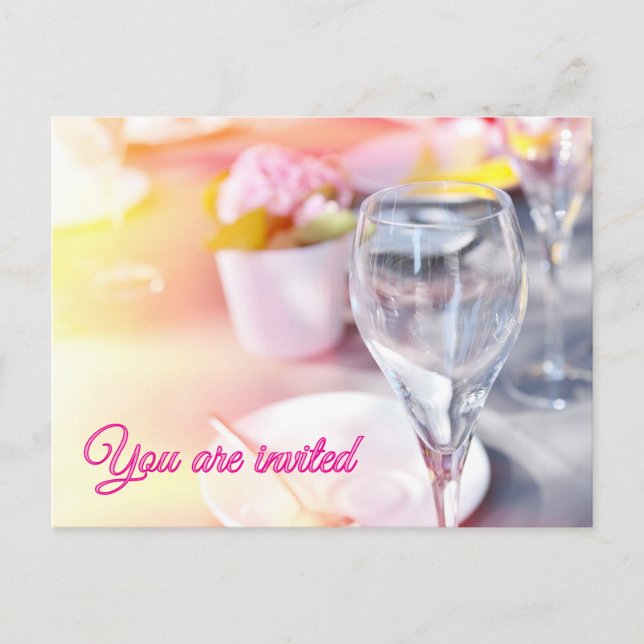 Carte Postale Table de mariage (Devant)