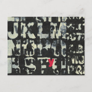 Carte Postale Tableau alphabétique de Norman Wyatt