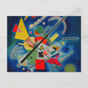Carte Postale Tableau bleu de Wassily Kandinsky