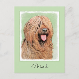 Carte Postale Tableau de bord - Joli art original chien
