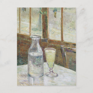 Carte Postale Tableau de café avec l'absinthe par Vincent van