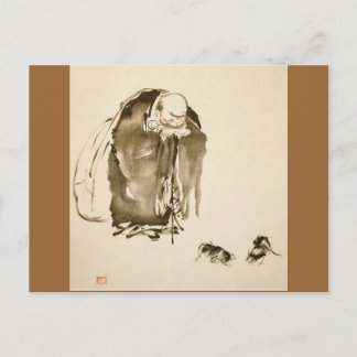 Carte Postale Tableau de Miyamoto Musashi, c. Années 1600