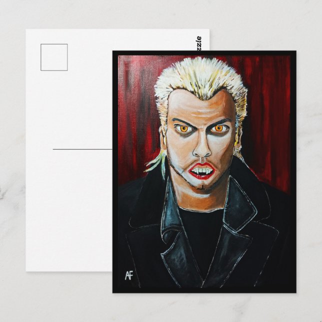 Carte Postale Tableau des vampires par Alfred Fox (Devant / Derrière)