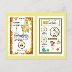 Carte Postale Tableau périodique Dragon - Soufre