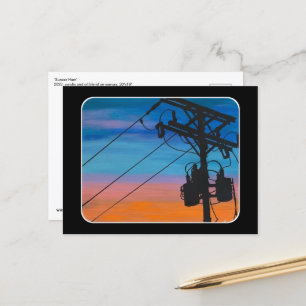 Carte Postale Tableau 'Sunset Hum'