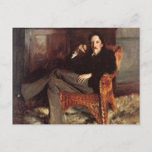 Carte Postale Tableau vintage de Robert Louis Stevenson (1887)