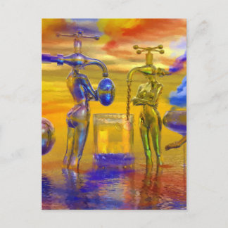 Carte Postale tableaux d'imaginaire, peinture d'imaginaire