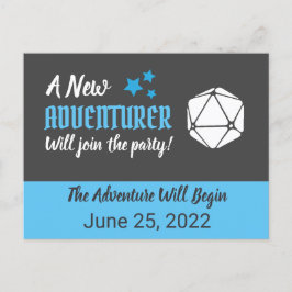 Carte postale Tabletop RPG Blue Pregancy Faire-par