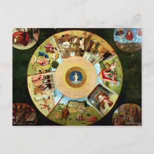 Carte Postale Tablette des sept péchés mortels