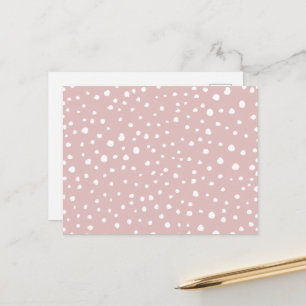 Carte Postale Taches de dalmatien roses, points de dalmatien, im