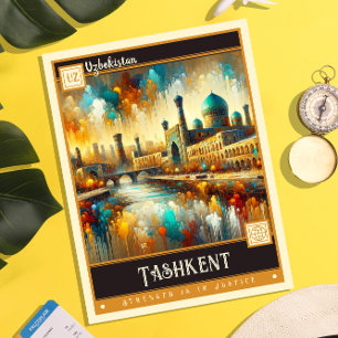 Carte Postale Tachkent, Ouzbékistan Peinture Vintage