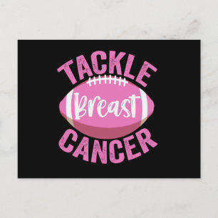 Carte Postale Tacker Cancer du sein Drôle Football Sensibilisati