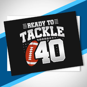 Carte Postale Tackle 40e anniversaire 40 ans Anniversaire de cou