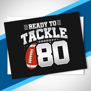 Carte Postale Tackle 80e anniversaire de 80 ans Couples