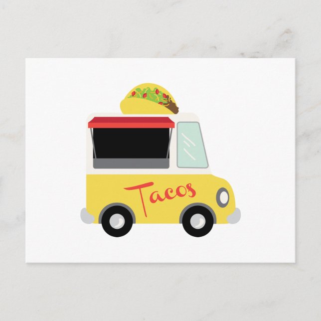 Carte Postale Taco Truck Food (Devant)