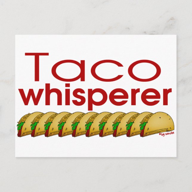 Carte Postale Taco Whisperer (Devant)