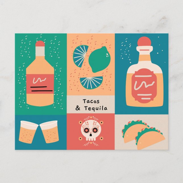 Carte Postale Tacos & Tequila (Devant)