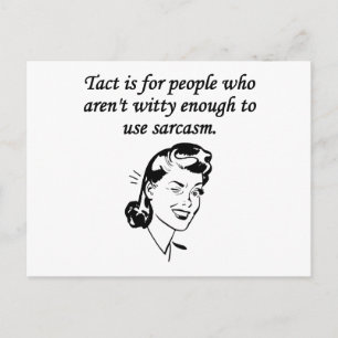 Carte Postale Tact Et Sarcasme
