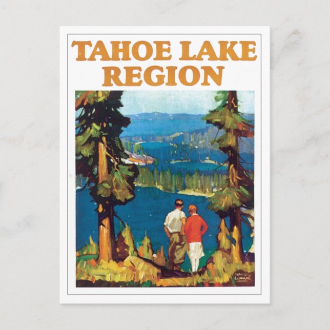 Carte Postale Tahoe Lake Region Vintage (Devant)