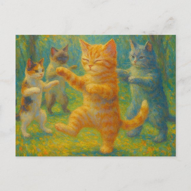 Carte Postale Tai Chi Kitties (Devant)