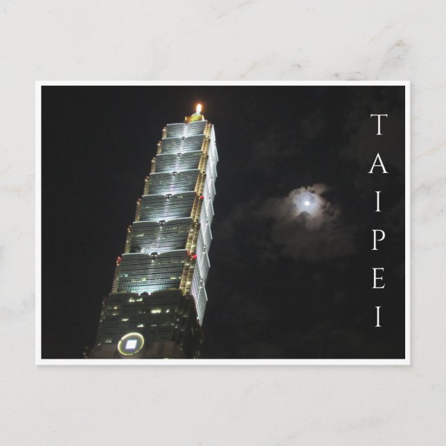 Carte Postale taipei 101 nuit (Devant)