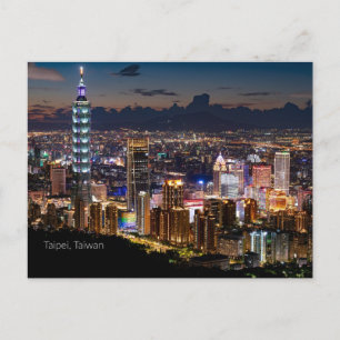 Carte Postale Taipei, Taïwan