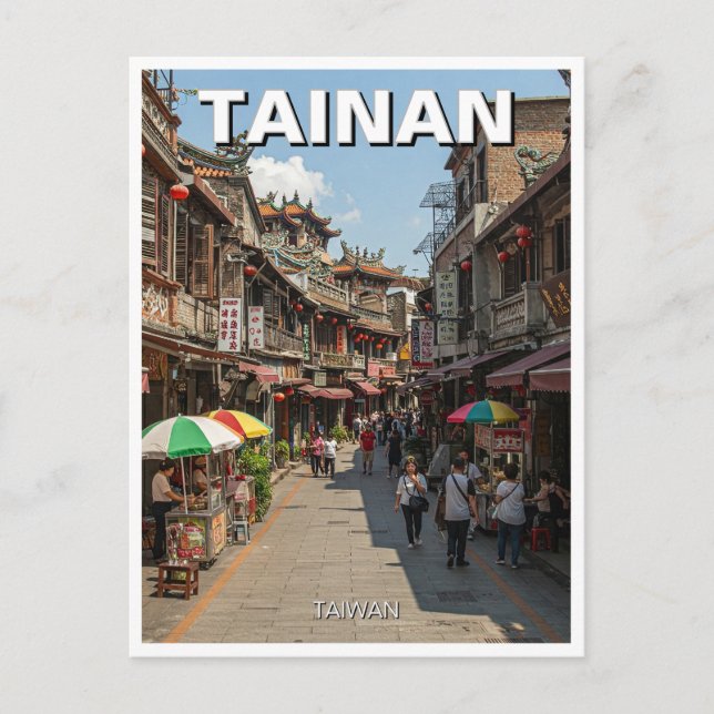 Carte Postale Taïwan Tainan Street Travel (Devant)