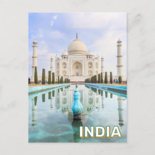 Carte Postale Taj Mahal À Agra, Inde