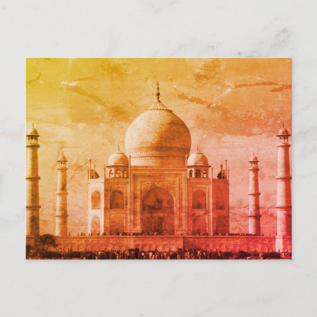 Carte Postale taj mahal ancien (Devant)