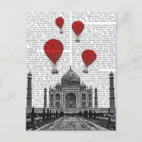 Taj Mahal et Red Hot Air Balloons