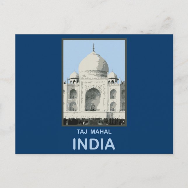 Carte Postale Taj Mahal Inde (Devant)