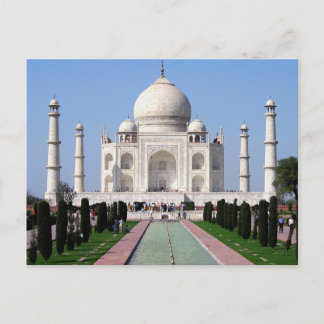 Carte Postale Taj Mahal, Inde "Couronne du Palais"