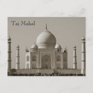 Carte Postale taj mahal sepia inde