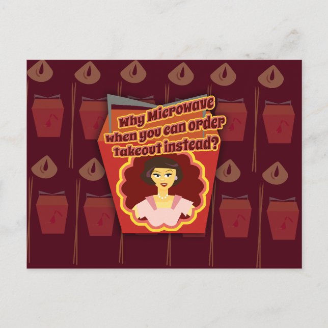 Carte Postale Takea Diva femme au foyer dit : (Devant)