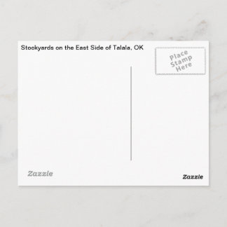 Carte Postale Talala, OK Stockyards on East Side Postcard