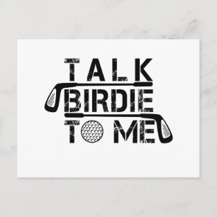 Carte Postale Talk Birdie To Me - Drôle Golf Golfing Cadeau