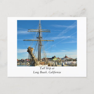 Carte Postale Tall Ship à Long Beach en Californie