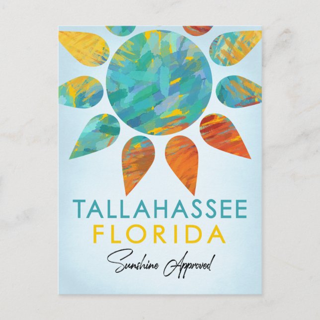 Carte Postale Tallahassee Floride Sunshine Travel (Devant)