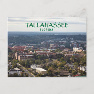 Carte Postale Tallahassee, Floride, vue aérienne de la ville