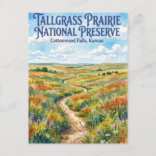 Carte Postale Tallgrass Prairie National Preserve États-Unis