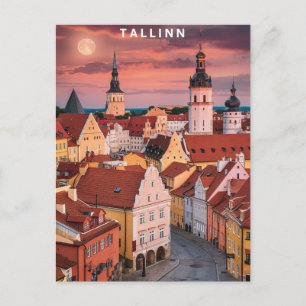 Carte Postale Tallinn Estonie Street Travel