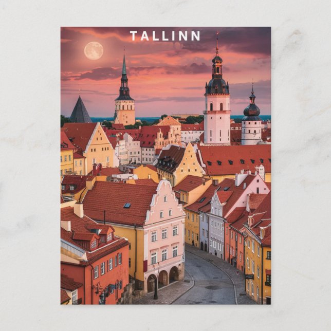 Carte Postale Tallinn Estonie Street Travel (Devant)