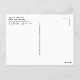 Carte Postale Tallship français Hermione