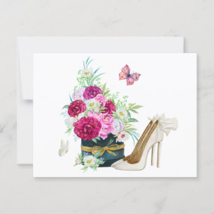 Carte Postale talons de bouquet floraux