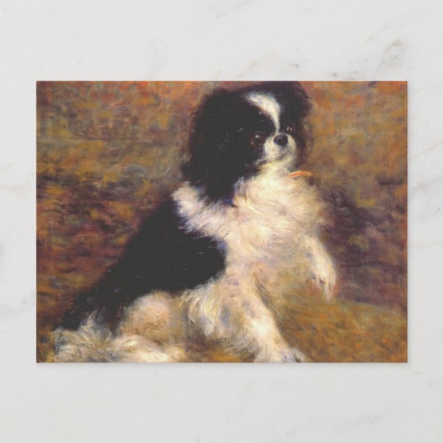 Carte Postale Tama le chien japonais par Renoir (Devant)