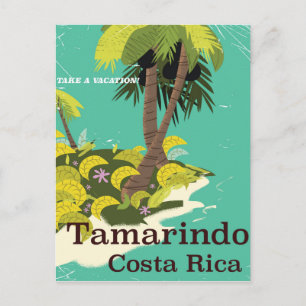 Carte Postale Tamarindo Costa Rica affiche de voyage