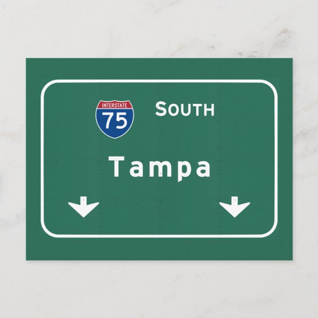 Carte Postale Tampa Florida fl Autoroute Interstate Freeway : (Devant)