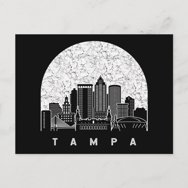 Carte Postale Tampa Florida Skyline (Devant)